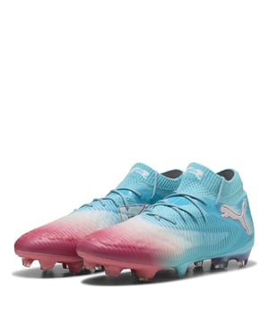 Men's Puma 8 Ultimate Adults Firm Ground Football Boots in Blue/White