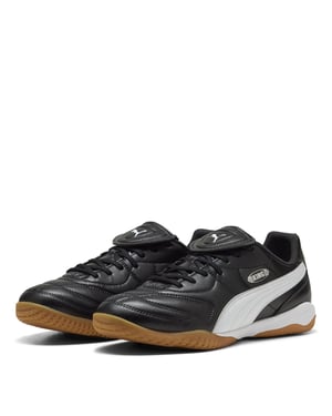 Men's Puma King Liga It Indoor Football Boots in Puma Black-Pu