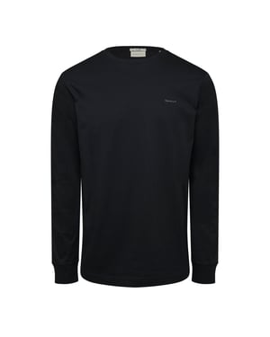 Men's Gant Slm Merc Jsy LS in BLACK
