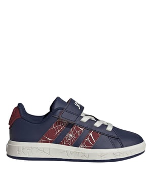 Boys adidas Grand Court Spider-Man Trainers in Dark Blue/Activ