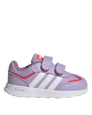 Boys adidas Tensaur Switch Low Top Trainers in Powder Plum/Ftw