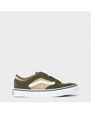 Boys Vans Kids Rowley Classic Canvas Low Top Sneakers in Grape Leaf