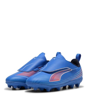 Boys Puma Kids Ultra 6 Play V Firm Ground Football Boots in Ultra Blue Wh
