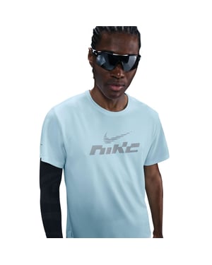 Men's Nike M Nk Df Uv Mile in Glacier Blue/Re