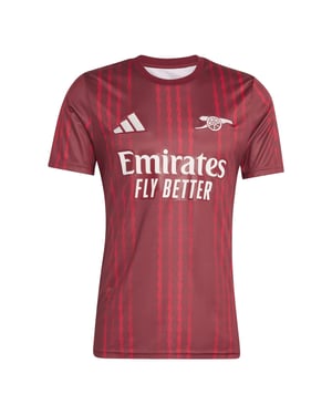 Men's adidas FC 2025 2026 Pre Match Jersey in Red/Orange