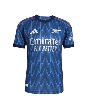 Men's adidas Authentic Away Shirt 2025 2026 Adults in Blue/Grey