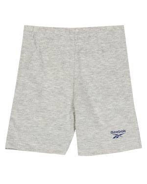 Reebok Kinderlogo Grote Pocket Shorts (Lichtgrijs Heather)