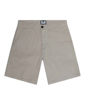 Weekend Offender Heren Dillenger Twill Chino Shorts (Stone)