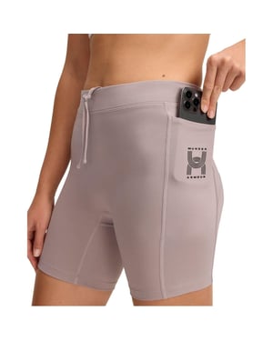 Under Armour Project Rock Slim hardloopshort voor dames (Grijs)