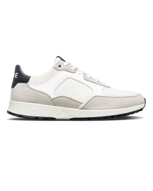 Boys CLAE Low Top Trainers in White/Navy