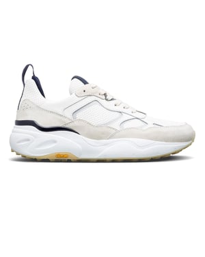 Boys CLAE Kids Low Top Trainers in Wht/OffW/Nvy
