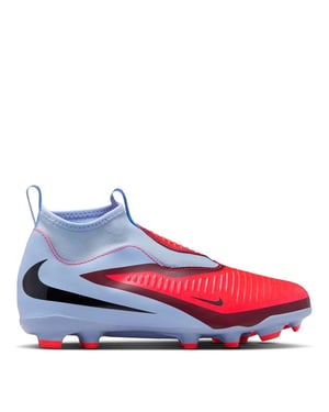 Boys Nike Phantom 6 Academy High Juniors Firm Ground Football Boots in Blue/Purple