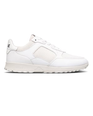 Boys CLAE Low Top Trainers in Triple White