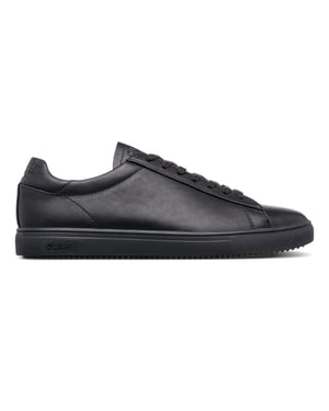 Boys CLAE Kids Low Top Trainers in Triple Blk/Lth