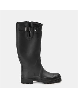 Boys CLAE Malone Knit Wellington Boots with Lug Sole in Black