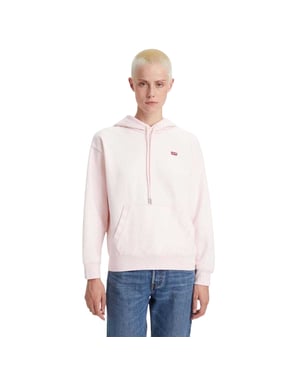 Levis Huvtröja med avslappnad passform för damer/damer (Rosa)