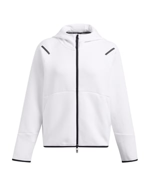 Under Armour Dames-sweatjack ‘Unstoppable’ in twee kleuren (Wit)