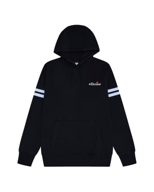 Ellesse Långärmad Pullover Hoodie för herrar (Svart)