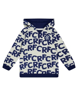 Castore Kinder Rangers FC All-Over Print Hoodie (Grijs)