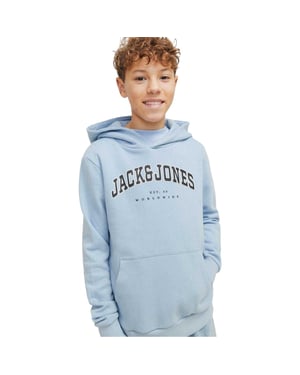 Jack And Jones Hoodie voor het jongens-universiteitsteam (Chambray Blauw)