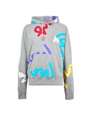 Money Grafische heren Hoodie (Grijs)