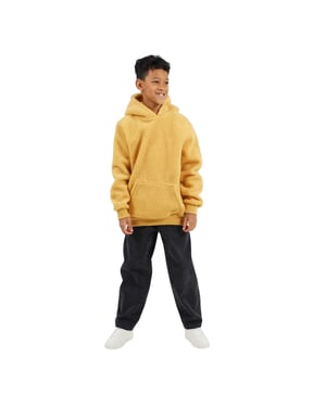 Brave Soul Hoodie met kangoeroezak voor kinderen (Mosterd)