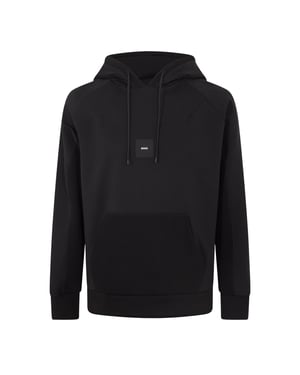 Boss Heren Snoody geribde hoodie (Zwart)