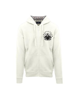 Aquascutum Heren Relaxed Fit Full Zip Hoodie (Boter)