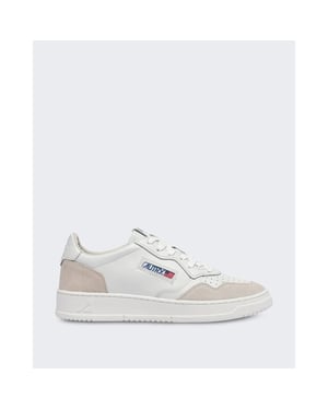 Autry Heren aulm-ls30-medalist low man leat/suede totalwht