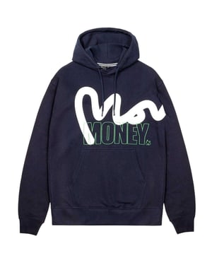 Money Mens Block Sjabloon Hoodie (Marineblauw)