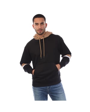 Boss Heren Sullivan 20 oversized hoodie met trekkoord (Zwart)