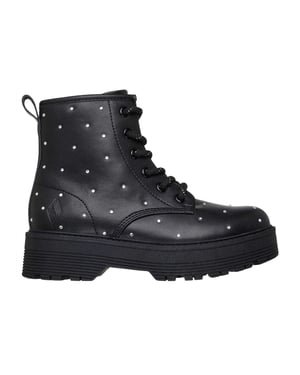 Skechers Flickor Rhinestone Platå Stövlar (Svart)