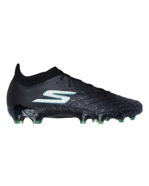 Skechers Heren Elite Cracked Ice Firm Ground Voetbalschoenen (Zwart/Zilver)