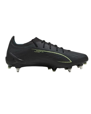 Puma Ultra 6-voetbalschoenen voor heren, geschikt voor zachte ondergrond (Poema Zwart)
