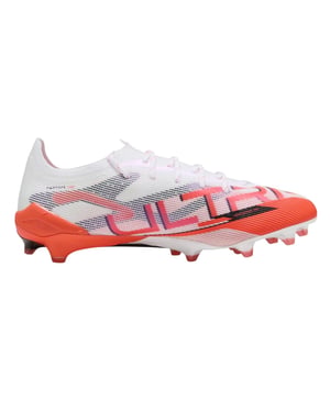 Puma Fotbollsskor för barn/ungdomar: Ultra 5 Ultimate för fast underlag (Puma Vit)