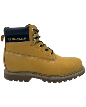 Dunlop Heren Nevada Leren Veiligheidslaarzen met Stalen Teen Kap (Honing)