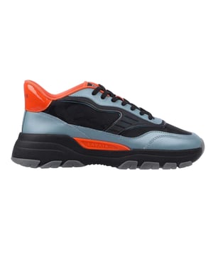Lavair Heren Pacific 2.0 Leren Chunky Platte Sneakers (Blauw)