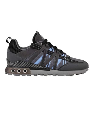 Cruyff Heren Fearia Suede Hex-Tech Trainers (Grijsblauw)