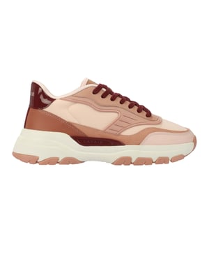 Lavair Heren Pacific 2.0 Leren Chunky Platte Sneakers (Roze)