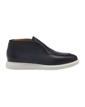 Boss Heren Randy Desb Bupr Leren Instappers (Blauw)