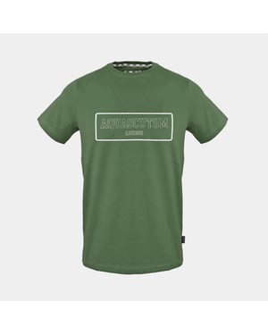 Men's Aquascutum T-shirt in  Military Green
