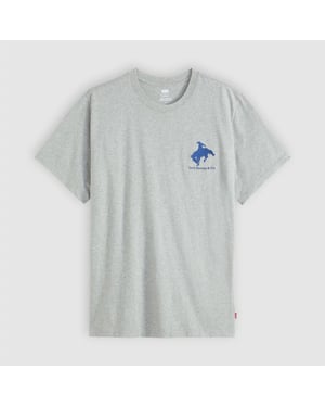 Men's Levis Relaxed Fit T in Heather Grey