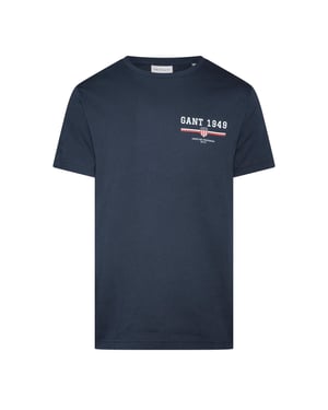 Men's Gant Graphic T- Shirt in MARINE