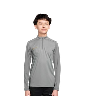 Nike Swoosh Drill-shirt voor kinderen van de Kids Academy (Grijs/Goud)