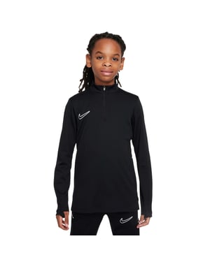 Nike Swoosh Drill-shirt voor kinderen van de Kids Academy (Zwart/Wit)