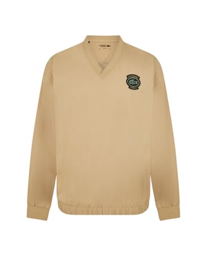 Lacoste Heren V-hals Top met lange mouwen (Croissant)