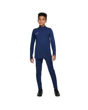 Nike Swoosh Drill-shirt voor kinderen van de Kids Academy (Obsidiaanblauw/Wit)
