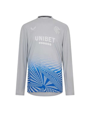Castore Unisex Rangers FC Performance T-shirt met lange mouwen voor volwassenen (Blauw)