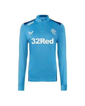 Castore Uniseks Volwassene 2023/2024 Rangers FC Quarter Zip Training Midlayer (Blauw)
