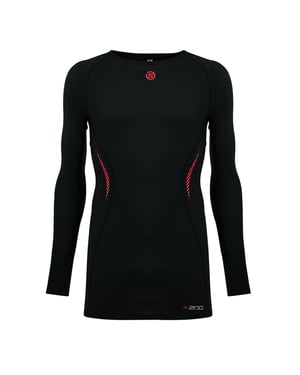 Skins Heren A200 compressieshirt met opdruk op de rug (Zwart)